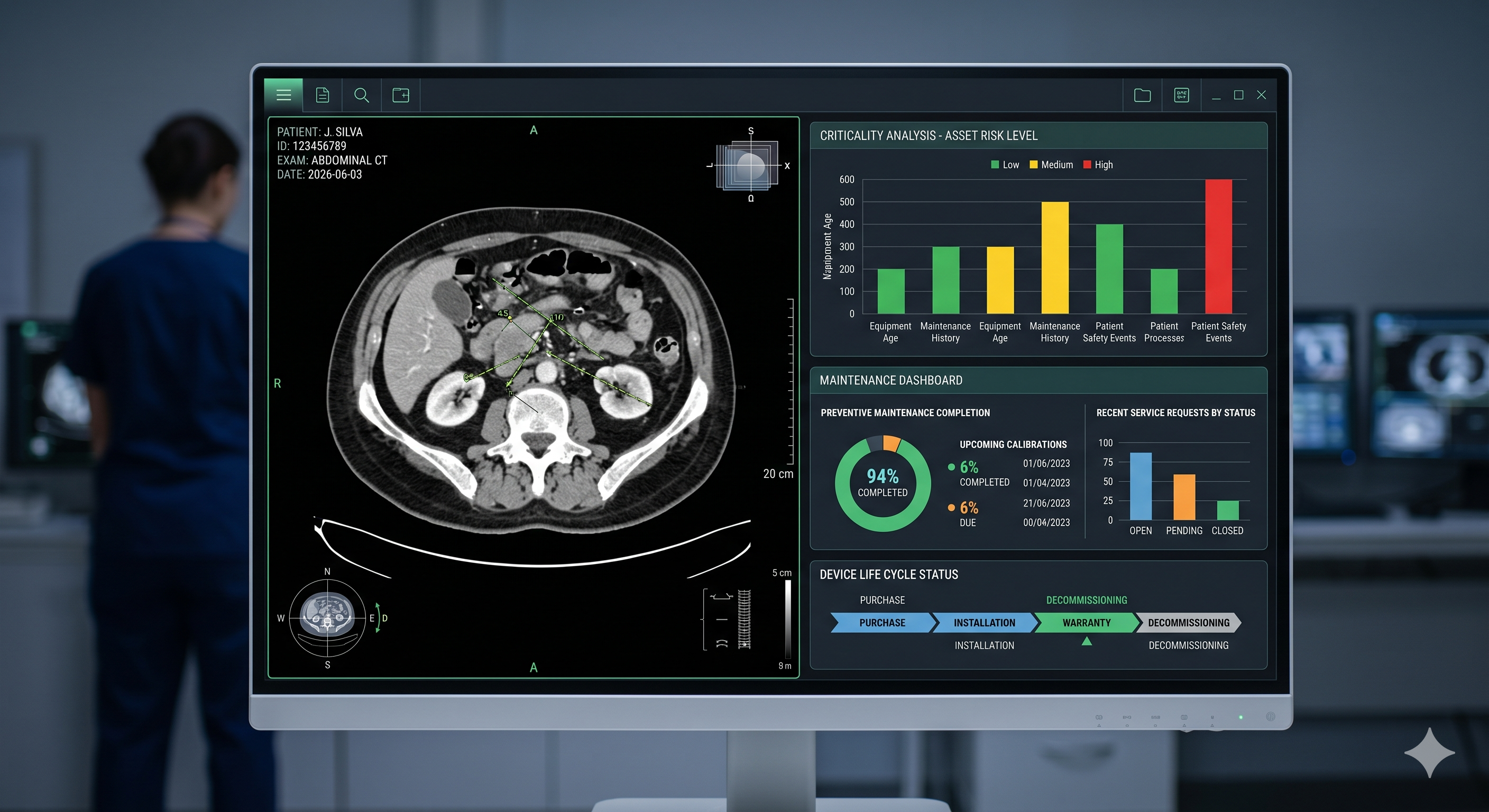 GTPro Dashboard - Sistema de Gestão de Engenharia Clínica